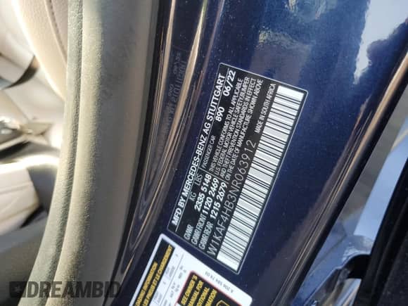 2022 Mercedes-Benz C 300 с VIN W1KAF4HB3NR063912, выставлен на аукционе Copart как лот 63850275 с пробегом 24 222 миль миль и Списание • Salvage title. История ставок и продаж доступна на DreamBid. Изображение 12.