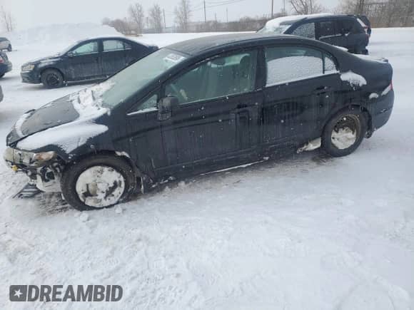 2010 Honda Civic with VIN 2HGFA1F23AH034325, listed as a Copart auction lot 43553895 with 163,372 mi miles and Salvage title. Bid and sale history available at DreamBid. Image 1.