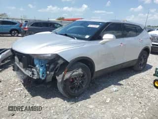 2021 Chevrolet Blazer LT z VIN 3GNKBCR42MS553720, wystawiony jako Copart lot #65732955 z przebiegiem 163 577 mil mil oraz Szkoda całkowita • Salvage title. Historia ofert i sprzedaży dostępna na DreamBid. Obrazek 1.