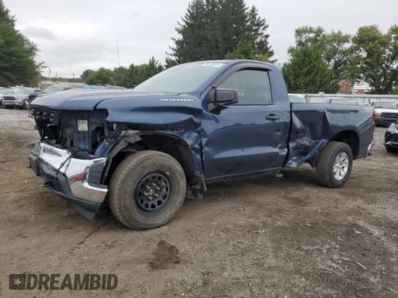 2019 Chevrolet Silverado 1500 Work Truck z VIN 3GCNYAEH0KG220336, wystawiony jako Copart lot #72725074 z przebiegiem 125 797 mil mil oraz Szkoda całkowita • Salvage title. Historia ofert i sprzedaży dostępna na DreamBid. Obrazek 1.
