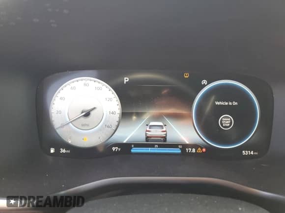 2022 Hyundai Santa Fe XRT с VIN 5NMS64AJXNH477015, выставлен на аукционе Copart как лот 77479614 с пробегом 5 314 миль миль и Списание • Salvage title. История ставок и продаж доступна на DreamBid. Изображение 9.