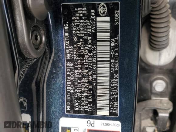 2015 Toyota Camry SE z VIN 4T1BF1FK4FU997605, wystawiony jako Copart lot #90106375 z przebiegiem 96 109 mil mil oraz Szkoda całkowita • Salvage title. Historia ofert i sprzedaży dostępna na DreamBid. Obrazek 13.