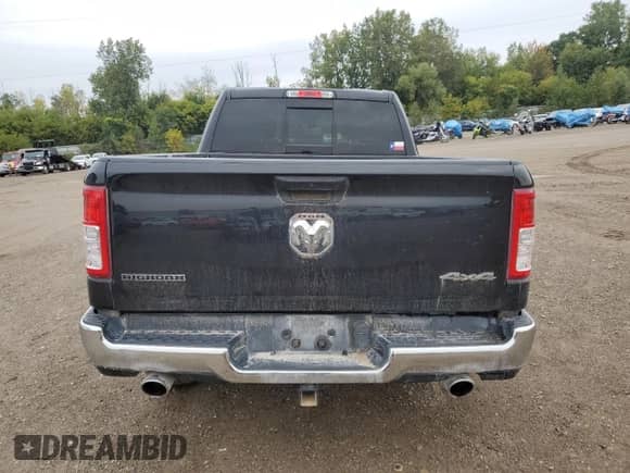 2023 Ram 1500 Big Horn with VIN 1C6SRFMT1PN617868, listed as a Copart auction lot 81282075 with 39,210 mi miles and Clean title. Bid and sale history available at DreamBid. Image 6.