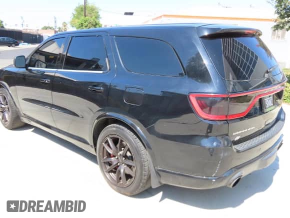 2018 Dodge Durango SRT z VIN 1C4SDJGJ5JC142443, wystawiony jako Copart lot #70524615 z przebiegiem 106 261 mil mil oraz Szkoda całkowita • Salvage title. Historia ofert i sprzedaży dostępna na DreamBid. Obrazek 1.