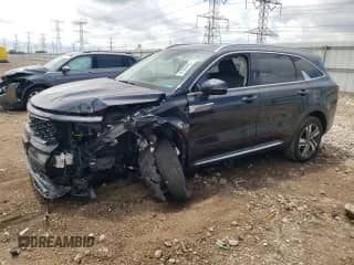 2023 Kia Sorento EX with VIN KNDRHDLG6P5212494, listed as a Copart auction lot 62600435 with 17,527 mi miles and Salvage title. Bid and sale history available at DreamBid. Image 1.