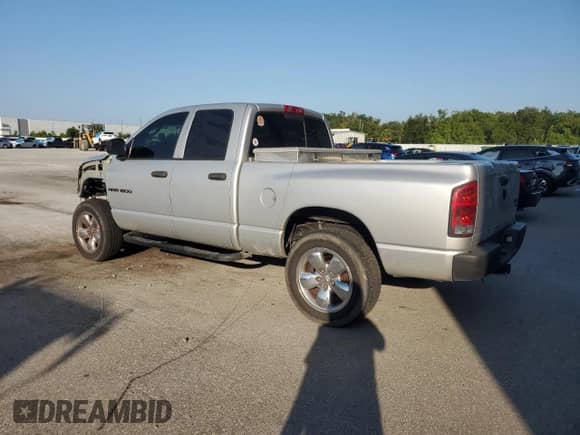 2005 Dodge 1500 SLT with VIN 1D7HU18N25S234865, listed as a Copart auction lot 66352715 with 140,910 mi miles and Salvage title. Bid and sale history available at DreamBid. Image 2.
