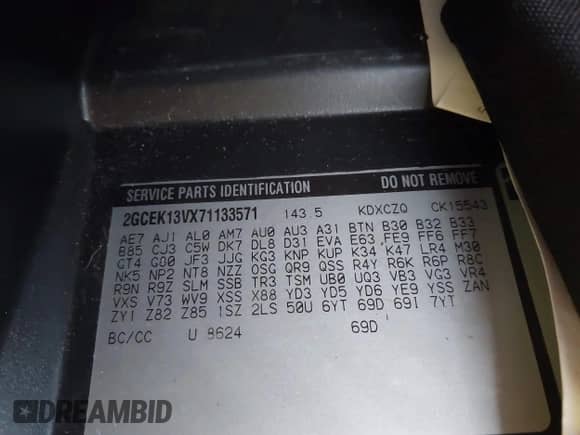 2007 Chevrolet Silverado 1500 LS с VIN 2GCEK13VX71133571, выставлен на аукционе IAAI как лот 42740498 с пробегом 241 570 миль миль и . История ставок и продаж доступна на DreamBid. Изображение 9.