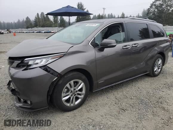 2021 Toyota Sienna Limited с VIN 5TDZSKFC6MS037085, выставлен на аукционе Copart как лот 80493675 с пробегом 41 861 миль миль и Списание • Salvage title. История ставок и продаж доступна на DreamBid. Изображение 1.