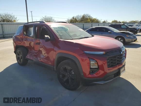 2025 Chevrolet Equinox FWD LT с VIN 3GNAXHEG7SL132822, выставлен на аукционе Copart как лот 80638624 с пробегом 475 миль миль и Списание • Salvage title. История ставок и продаж доступна на DreamBid. Изображение 4.