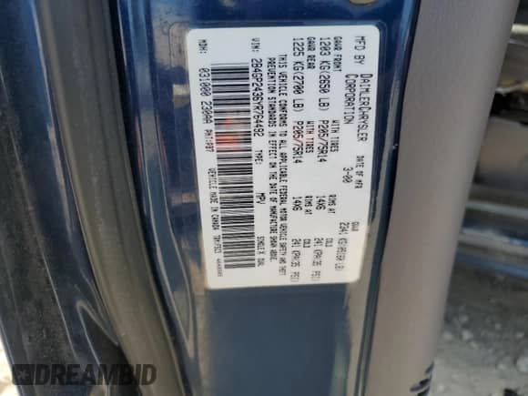 2000 Dodge Caravan with VIN 2B4GP2436YR764492, listed as a Copart auction lot 68422394 with 236,758 mi miles and Clean title. Bid and sale history available at DreamBid. Image 13.