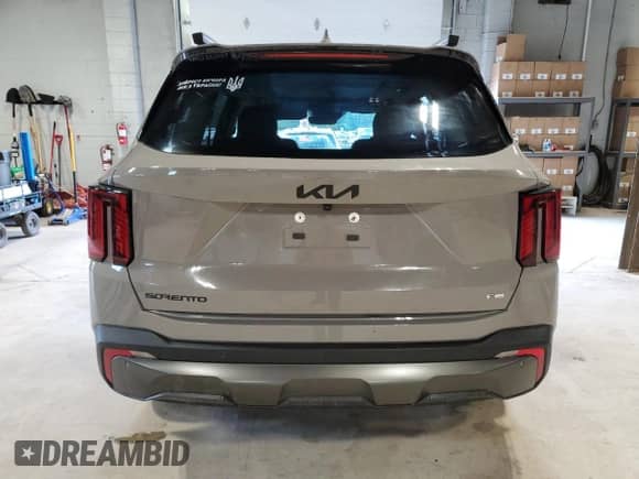 2025 Kia Sorento X-Line SX with VIN 5XYRKDJF2SG329355, listed as a Copart auction lot 65340375 with 11,872 mi miles and Clean title. Bid and sale history available at DreamBid. Image 6.