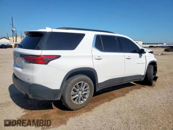 2023 Chevrolet Traverse LT Cloth with VIN 1GNEVGKW7PJ157084, listed as a Copart auction lot 72091195 with 67,722 mi miles and Clean title. Bid and sale history available at DreamBid. Image 3.