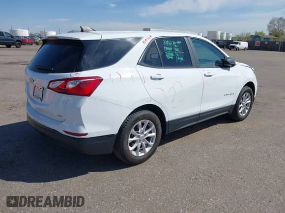 2020 Chevrolet Equinox LS z VIN 3GNAX5EV8LS729773, wystawiony jako IAAI lot #42053375 z przebiegiem 101 925 mil mil oraz . Historia ofert i sprzedaży dostępna na DreamBid. Obrazek 4.