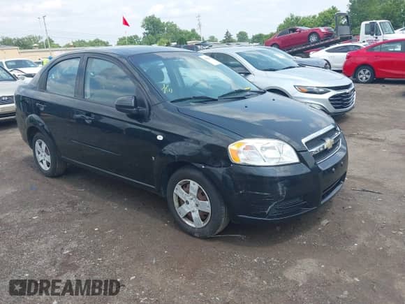 2007 Chevrolet Aveo LS with VIN KL1TD56627B055436, listed as a IAAI auction lot 42462092 with 102,923 mi miles and . Bid and sale history available at DreamBid. Image 6.