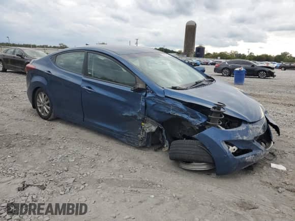 2016 Hyundai Elantra Limited with VIN KMHDH4AE8GU570175, listed as a Copart auction lot 84240355 with 75,315 mi miles and Salvage title. Bid and sale history available at DreamBid. Image 4.