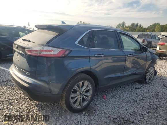 2019 Ford Edge Titanium with VIN 2FMPK4K98KBB22758, listed as a Copart auction lot 70915755 with 133,802 mi miles and Clean title. Bid and sale history available at DreamBid. Image 3.
