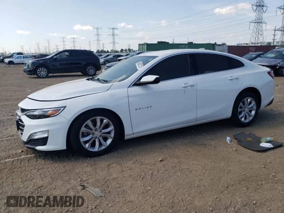 2019 Chevrolet Malibu LT with VIN 1G1ZD5ST1KF127171, listed as a Copart auction lot 68883725 with 22,793 mi miles and Salvage title. Bid and sale history available at DreamBid. Image 1.