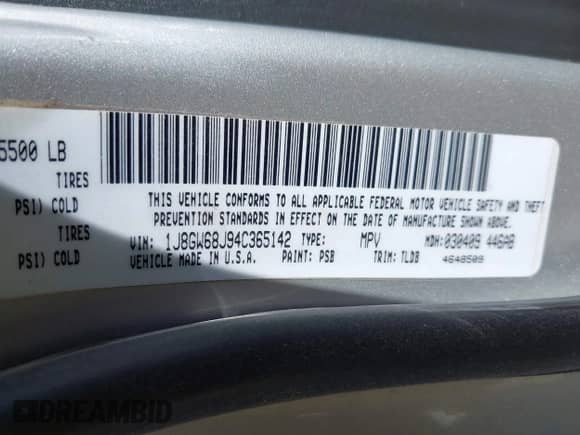 2004 Jeep Grand Cherokee Overland с VIN 1J8GW68J94C365142, выставлен на аукционе IAAI как лот 43343450 с пробегом 74 350 миль миль и . История ставок и продаж доступна на DreamBid. Изображение 9.