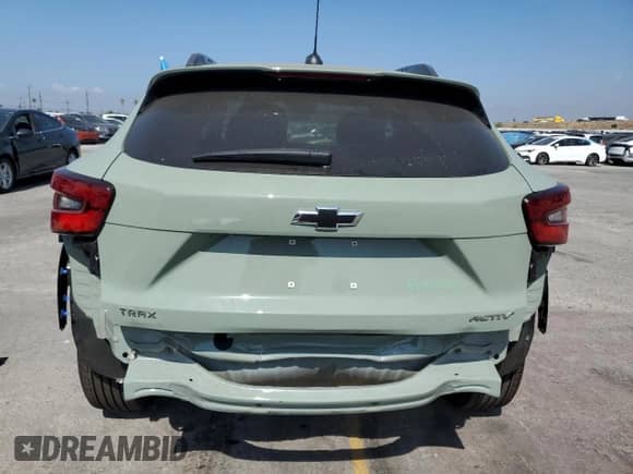 2025 Chevrolet Trax ACTIV with VIN KL77LKEP1SC196732, listed as a Copart auction lot 82047415 with 6,301 mi miles and Salvage title. Bid and sale history available at DreamBid. Image 6.