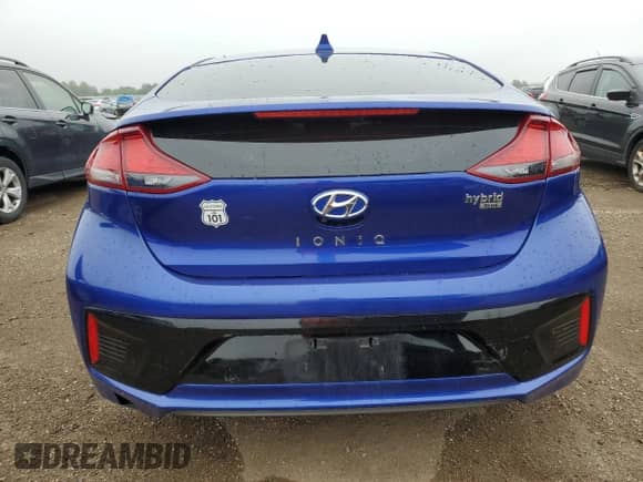2019 Hyundai Ioniq Blue with VIN KMHC65LC5KU175950, listed as a Copart auction lot 61527795 with 201,378 mi miles and Salvage title. Bid and sale history available at DreamBid. Image 6.