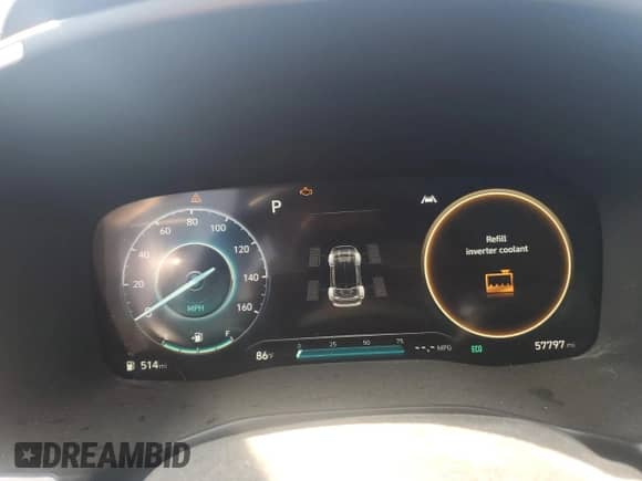 2022 Hyundai Santa Fe SEL Premium with VIN KM8S3DA10NU014068, listed as a Copart auction lot 59439235 with 57,797 mi miles and Salvage title. Bid and sale history available at DreamBid. Image 9.