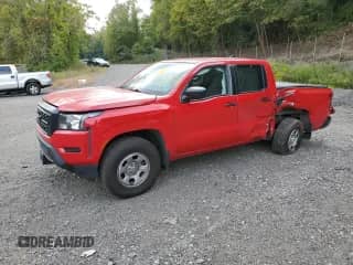 2022 Nissan Frontier S with VIN 1N6ED1EK5NN638097, listed as a Copart auction lot 80586185 with 58,534 mi miles and Salvage title. Bid and sale history available at DreamBid. Image 1.