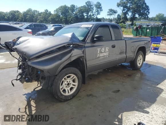 2003 Dodge Dakota with VIN 1D7HL12X93S223100, listed as a Copart auction lot 66331435 with 145,764 mi miles and Salvage title. Bid and sale history available at DreamBid. Image 1.