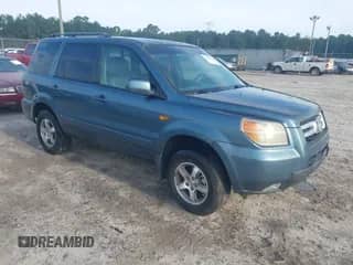 2006 Honda Pilot EX-L with VIN 5FNYF18576B019744, listed as a IAAI auction lot 43101554 with 177,388 mi miles and . Bid and sale history available at DreamBid. Image 1.