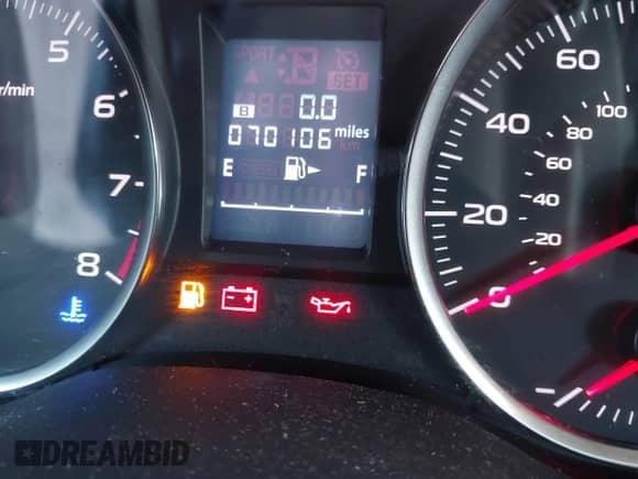 2015 Subaru Impreza with VIN JF1GJAA62FG012595, listed as a IAAI auction lot 41323974 with 70,106 mi miles and . Bid and sale history available at DreamBid. Image 16.