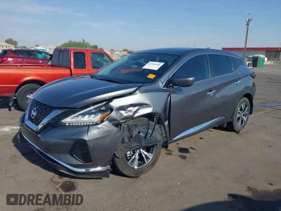 2021 Nissan Murano S with VIN 5N1AZ2AS1MC100050, listed as a IAAI auction lot 42966560 with 43,454 mi miles and . Bid and sale history available at DreamBid. Image 18.