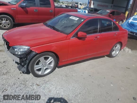 2011 Mercedes-Benz C 300 Sport with VIN WDDGF5EB2BA522278, listed as a Copart auction lot 86867905 with 46,481 mi miles and Salvage title. Bid and sale history available at DreamBid. Image 1.