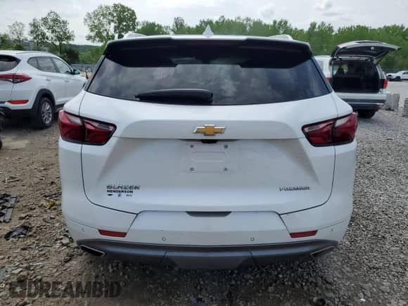 2021 Chevrolet Blazer Premier with VIN 3GNKBFRS5MS510828, listed as a Copart auction lot 55062665 with 62,801 mi miles and Salvage title. Bid and sale history available at DreamBid. Image 6.