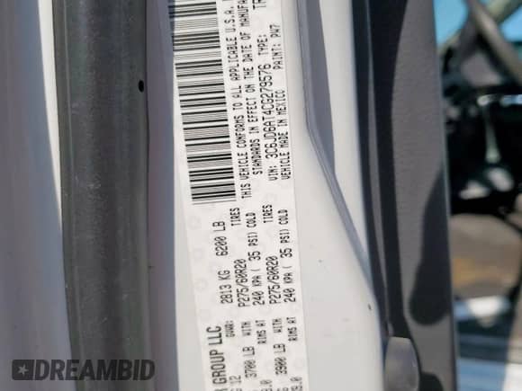 2012 Ram 1500 Express с VIN 3C6JD6AT4CG279576, выставлен на аукционе Copart как лот 66659405 с пробегом 260 971 миль миль и Списание • Salvage title. История ставок и продаж доступна на DreamBid. Изображение 12.