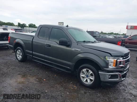2020 Ford F-150 XL with VIN 1FTEX1CB2LKF44500, listed as a IAAI auction lot 42514020 with 92,224 mi miles and . Bid and sale history available at DreamBid. Image 1.
