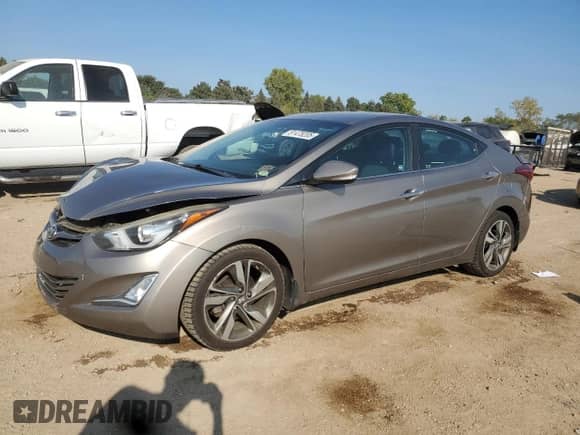 2015 Hyundai Elantra SE with VIN 5NPDH4AEXFH613217, listed as a Copart auction lot 81478205 with 109,217 mi miles and Salvage title. Bid and sale history available at DreamBid. Image 1.