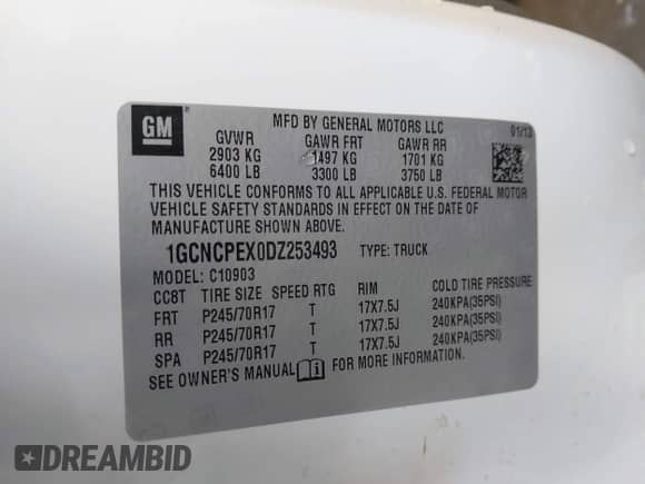 2013 Chevrolet Silverado 1500 Work Truck с VIN 1GCNCPEX0DZ253493, выставлен на аукционе IAAI как лот 42770078 с пробегом 87 222 миль миль и . История ставок и продаж доступна на DreamBid. Изображение 9.