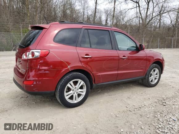 2010 Hyundai Santa Fe Limited with VIN 5NMSK3AB0AH385288, listed as a Copart auction lot 51912685 with 165,994 mi miles and Salvage title. Bid and sale history available at DreamBid. Image 3.