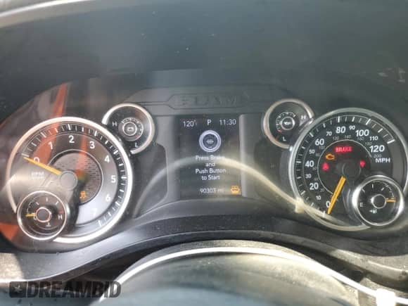 2020 Ram 1500 Tradesman with VIN 1C6RRECT1LN119464, listed as a Copart auction lot 62311685 with 90,303 mi miles and Non repairable. Bid and sale history available at DreamBid. Image 9.