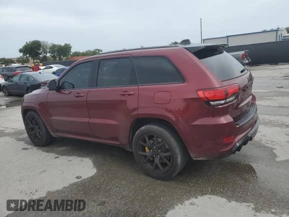2021 Jeep Grand Cherokee Trackhawk with VIN 1C4RJFN95MC717996, listed as a Copart auction lot 59463095 with 16,896 mi miles and Salvage title. Bid and sale history available at DreamBid. Image 2.