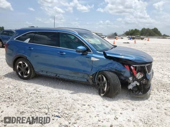 2025 Kia Sorento SX Prestige z VIN KNDRKDJG4S5351925, wystawiony jako Copart lot #63233875 z przebiegiem 10 877 mil mil oraz Szkoda całkowita • Salvage title. Historia ofert i sprzedaży dostępna na DreamBid. Obrazek 4.