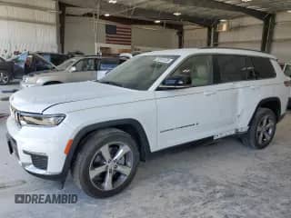 2021 Jeep Grand Cherokee Limited with VIN 1C4RJKBG0M8195616, listed as a Copart auction lot 81815125 with 39,148 mi miles and Salvage title. Bid and sale history available at DreamBid. Image 1.