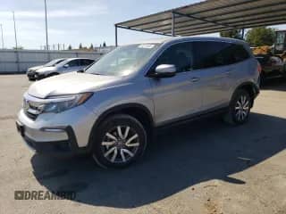 2022 Honda Pilot EX-L z VIN 5FNYF5H55NB036936, wystawiony jako Copart lot #60274555 z przebiegiem 35 288 mil mil oraz Szkoda całkowita • Salvage title. Historia ofert i sprzedaży dostępna na DreamBid. Obrazek 1.