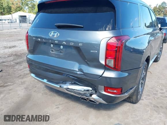 2021 Hyundai Palisade Calligraphy z VIN KM8R7DHEXMU329339, wystawiony jako IAAI lot #43375734 z przebiegiem 39 429 mil mil oraz . Historia ofert i sprzedaży dostępna na DreamBid. Obrazek 6.
