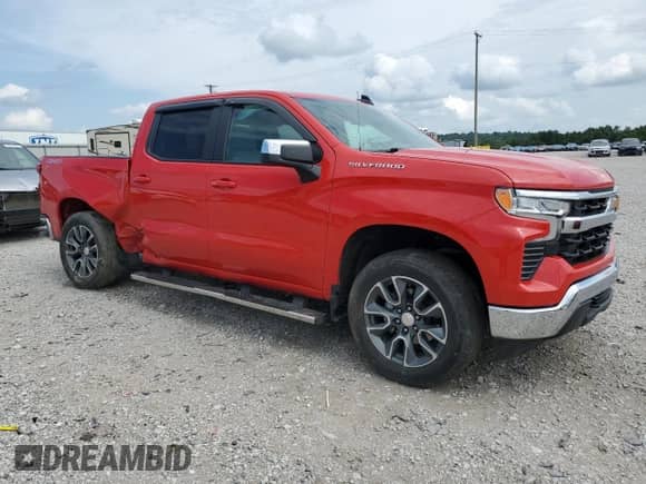 2023 Chevrolet Silverado 1500 LT with VIN 3GCUDDED1PG260597, listed as a Copart auction lot 64826545 with 61,137 mi miles and Salvage title. Bid and sale history available at DreamBid. Image 4.