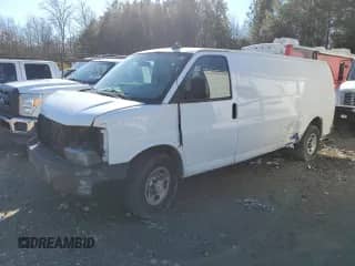 2019 Chevrolet Express Cargo с VIN 1GCWGBFG4K1185639, выставлен на аукционе Copart как лот 88564825 с пробегом Не указан миль и Списание • Salvage title. История ставок и продаж доступна на DreamBid. Изображение 1.