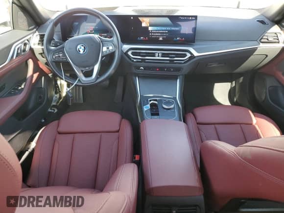 2023 BMW i4 eDrive35 with VIN WBY43AW05PFP84638, listed as a Copart auction lot 60542765 with 18,974 mi miles and Salvage title. Bid and sale history available at DreamBid. Image 8.