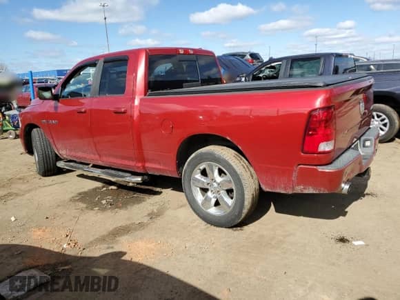 2010 Dodge 1500 SLT with VIN 1D7RV1GT7AS150259, listed as a Copart auction lot 49993815 with 142,024 mi miles and Salvage title. Bid and sale history available at DreamBid. Image 2.