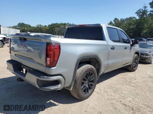 2025 GMC Sierra 1500 Pro with VIN 1GTPHAEK9SZ169357, listed as a Copart auction lot 71616995 with 18,984 mi miles and Salvage title. Bid and sale history available at DreamBid. Image 3.