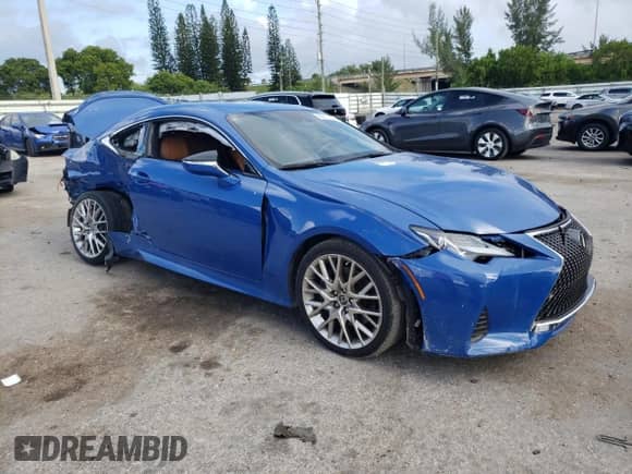 2022 Lexus RC 350 with VIN JTHDZ5BC2N5025759, listed as a Copart auction lot 66917074 with 25,231 mi miles and Non repairable. Bid and sale history available at DreamBid. Image 4.