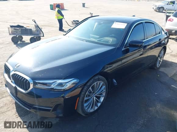 2021 BMW 5 Series 530i with VIN WBA53BH02MWX17304, listed as a IAAI auction lot 43012524 with 37,491 mi miles and . Bid and sale history available at DreamBid. Image 2.